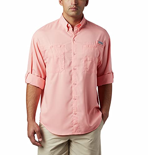 Columbia Men’s PFG Tamiami™ II Long Sleeve Shirt, Sorbet, X-Small