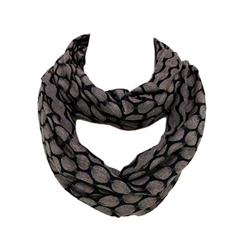 TrendsBlue Premium Circle Wave Two Sided 2 Tone Infinity Loop Scarf