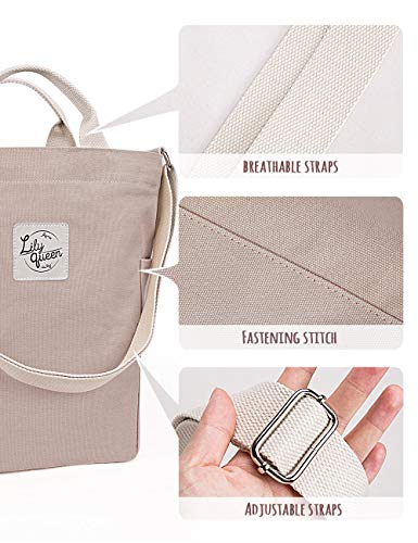 Image of Lily queen Women Canvas Tote Handbags Casual Shoulder Work Bag Crossbody