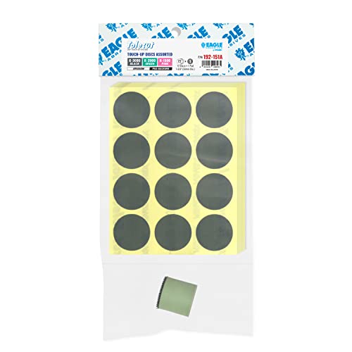 Eagle 192-151A - Tolecut Touch Up Stickon Discs -Assorted- 34mm - 72 discs with 1 pad