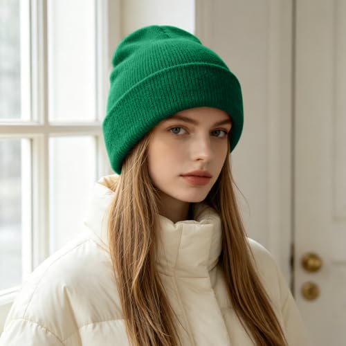 Image of ZOORON 1&2 Pack Beanie for Men Women Slouchy Beanie Hats Winter Knit Caps Soft Ski Hat Unisex