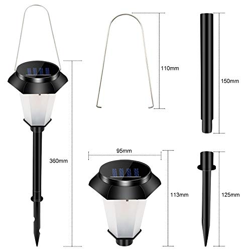 pedkit 4 pcs Seguro de Economia de Energia Solar Paisagem Lâmpada Villa Garden Park Simulado Dinâmic