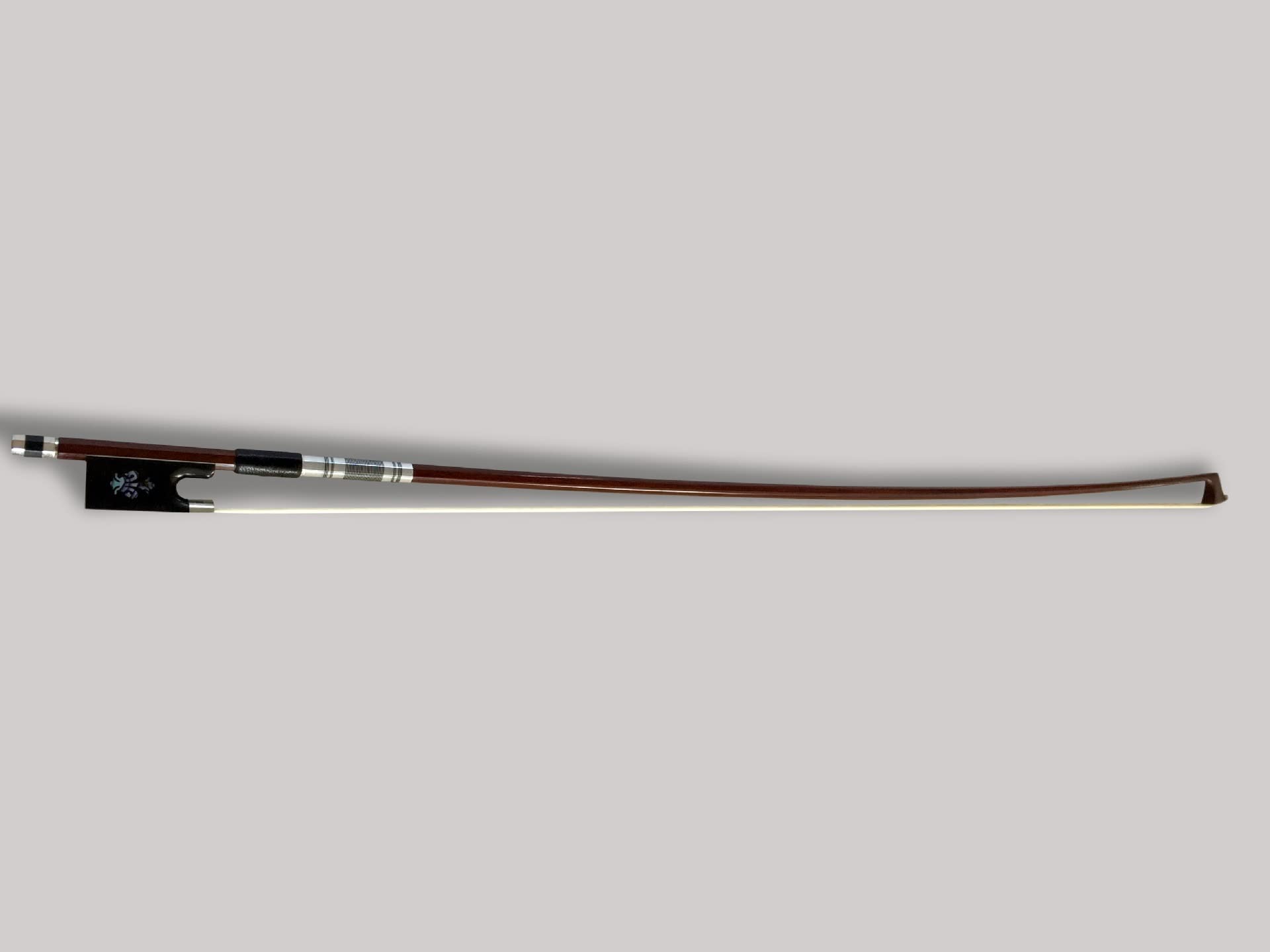 Arco violín de estudiante Arcos De Violín De Ébano Madera Brasileña De (Color : 3/4)