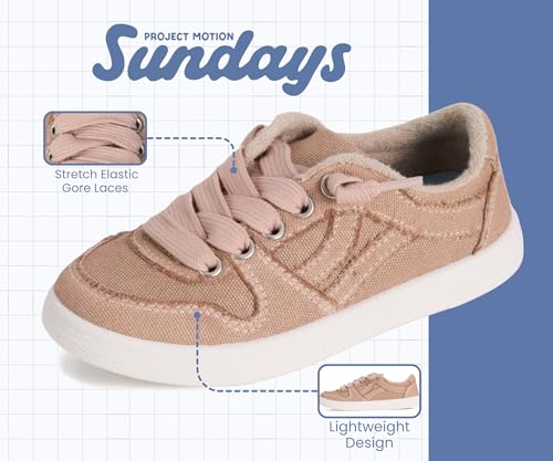 Image of Sundays Girls Sneakers Non-Slip Canvas Girls Shoes Comfort Kids Footwear