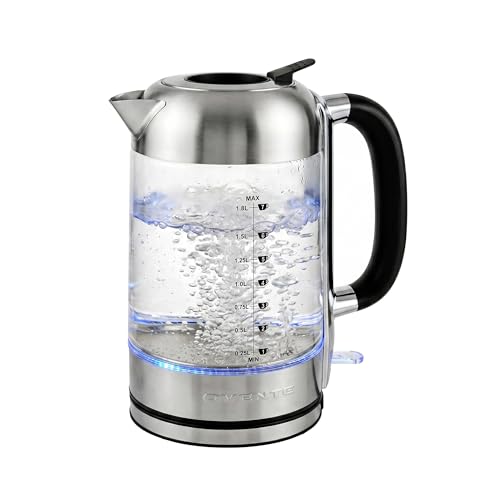 Hervidor eléctrico Ovente 1.8L vidrio borosilicato KG71S miniatura 1