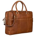 Moderne Business Aktentasche aus echtem Leder: 'Drake' vereint alle Ansprüche des modernen Daily Business in nur einer Tasche - ein optimaler Begleiter im Arbeitsalltag!