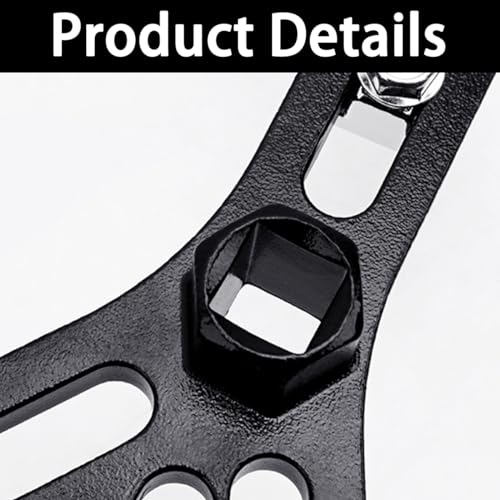 Image of Osilly Car Fuel Pump Removal Tool, Adjustable Fuel Lid Tank Cover Collar Ring Spanner, Auto Fuel Pump Lock Ring Removal and Reinstall Tool, Universal 4.5 inch to 7.3 inch Fuel Tank Repair Tool
