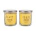Home Traditions Single Wick Evenly Burning Highly Scented Jar Candle, Set of 2 (8 Oz Each) - You Are My Sunshine