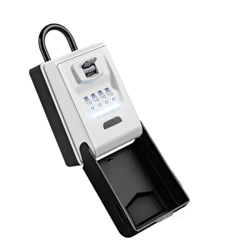 Boîte à clés LED de sécurité extérieure étanche en alliage métallique robuste - 2