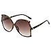 Produktbild Battnot Sonnenbrille für Damen Herren, Oversized Übergroße Unisex Vintage Rahmen Unregelmäßige Form Mode Anti-UV Gläser Schutzbrillen Männer Frauen Retro Billig Sunglasses Women Eyewear Eyeglasses