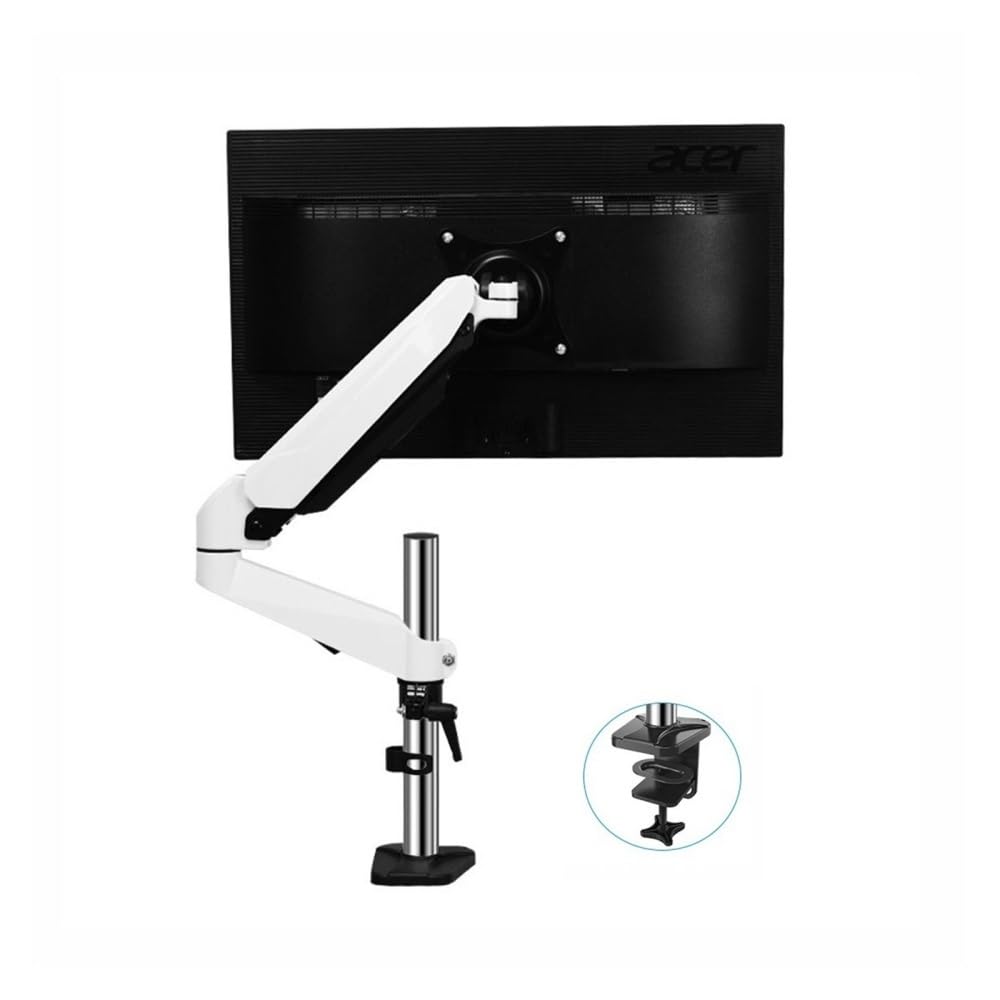 SaryEdge Height - Adjustable Monitor Stand Arm Single Monitor Mount, Adjustable Monitor Arm Desk Mount, Full Motion Monitor Arm with C-clamp and Cable Manageme,200mm