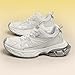 Unisex Fashionable and Trendy Height Increasing Shoes with a Refreshing and Breathable Upper, Anti Slip and wear-Resistant Sole, Providing Better Protection for Foot Safety White