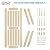 S&Z TOPHAND 24 in. x 84 in. Double Unfinished British Brace Knotty Barn Door with 8FT Sliding Door Hardware Kit/Solid Wood/Sliding Door/Double Surfaces (24x2, Door+ Big Wheel)