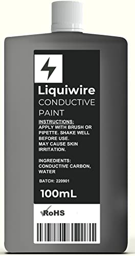 Liquiwire™ - Pintura conductora de electricidad para blindaje de guitarras, reparación de PCB y circuitos eléctricos (100 Mililitros)