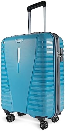 Aristocrat Airpro 8-Wheel Medium Size Hard Case Trolley Bag, Teal Blue