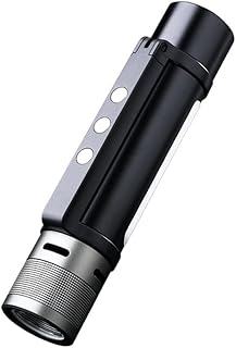 NexTool Outdoor 6 in 1 Zoomable Flashlight, Portable, Normal & Alarm Mode Dual Light Source 360 Degree Rotating Handle (Black)