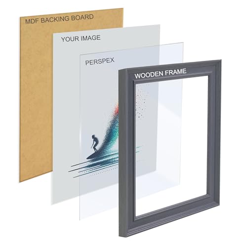 Boldon Framing - Made to Measure Picture Frame Casterbridge, Custom Made Black Frame (Black, Perimeter 121-140cm) - Image 3