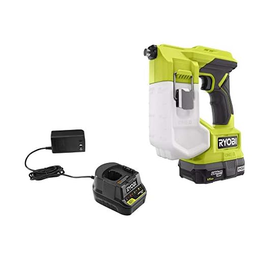 Ryobi One 18V Cordless Handheld Sprayer Kit with (1) 1.5 Ah Battery and Charger