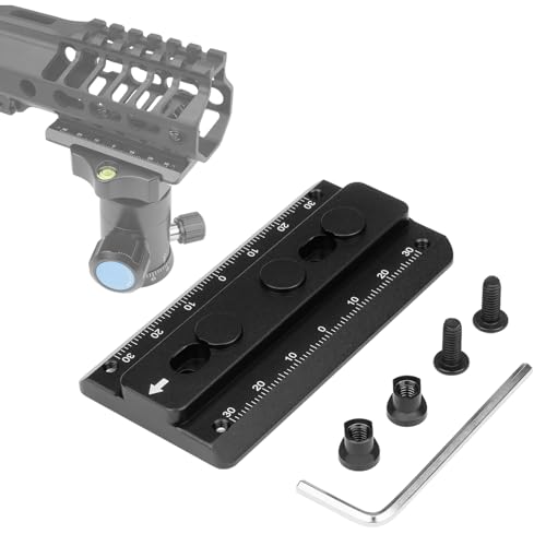 Yueoct 76mm Metal Keymod Rail Tripod Plate Adapter