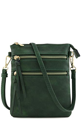 Isabelle Functional Multi Pocket Crossbody Bag (Olive)