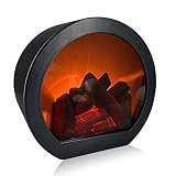 GSY Fireplace Decorative Lantern , Fireplace Light LED Simulation Log Flame Effect , Touch Switch an