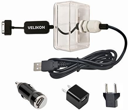 Complete AC/DC Power Kit for GoPro Hero 3+ and Hero 4 (Not Compatible with Hero 3 & Older) Includes USB Power Cable,Water-Resistant Backdoor Passthrough,and 3 Adapter Plugs (US & European AC & car DC