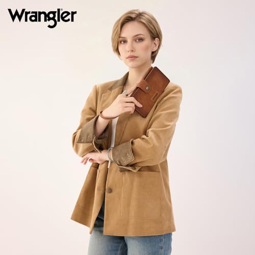 Montana West X Wrangler Wallets Women Clutch Wristlet Wallets, Card Cases & Money Organizers Wallet Bifold with Phone Pocket by Montana West - Used condition - Image 6