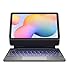 Dexnor Funda con Teclado Español Ñ para Samsung Galaxy Tab S6 Lite 10,4" 2024/2022/2020, Magic Style Keyboard Cover con Soporte Magnético Voladizo Flotante, Trackpad Multi-Touch, Retroiluminado,Negro