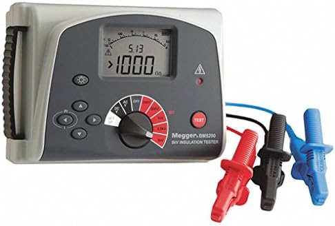 Megger BM5200 5k Insulation Tester, Digital/Analog Display, 100GΩ, CATIII 600V