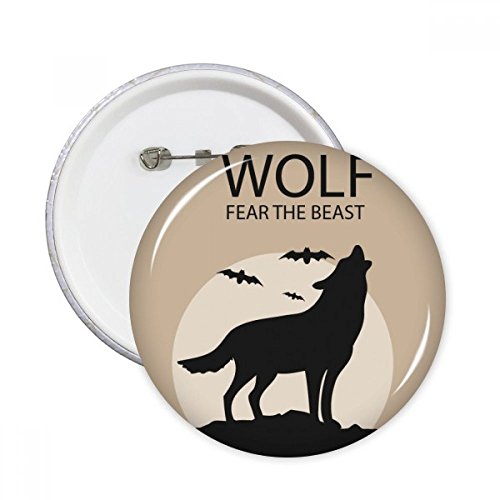 Pins Loup Fantôme pour personnaliser vos vestes et sacs d'Halloween