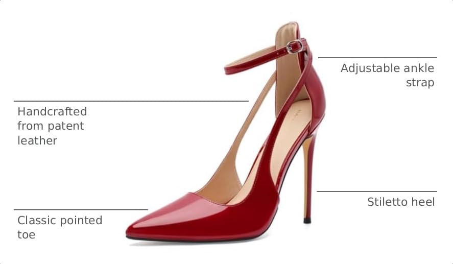 Image of Unisex High Heels for Men and Women 4.7 Inch Stiletto Heels