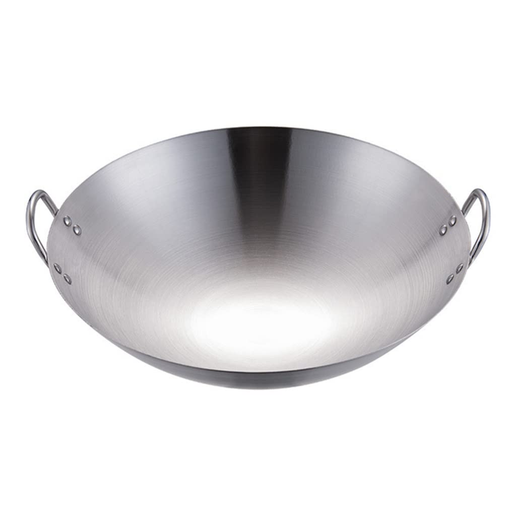 1 stücke Durable Kochen Topf Edelstahl Kochen Wok Braten Pan für Den Heimgebrauch
