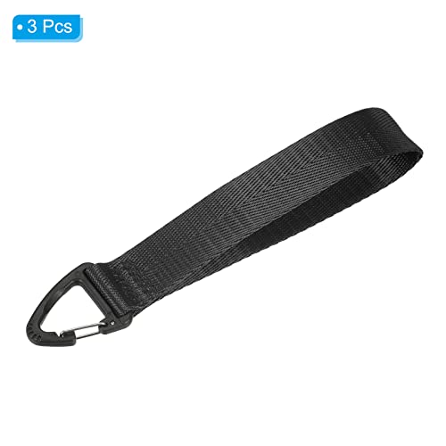 PATIKIL Wrist Lanyard for Keys, 3 Pack Wristlet Strap Keychain Hand Wrist Lanyards Keyrings Key Chain Holder for Outdoors, Black - Image 3