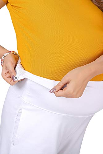 Image of Women's Cotton Lycra Over The Belly Maternity Leggings for Pregnant Women for Pre & Post Pregnancy