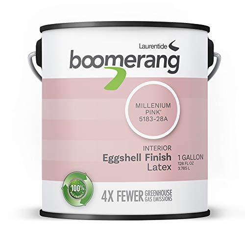 Boomerang Eco-Friendly Interior Paint, Eggshell Finish (Millenium Pink)