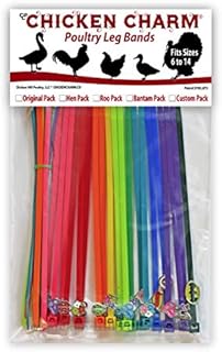 20 Chicken Charm Poultry Leg Bands - Includes Americas Favorite Super Hero's