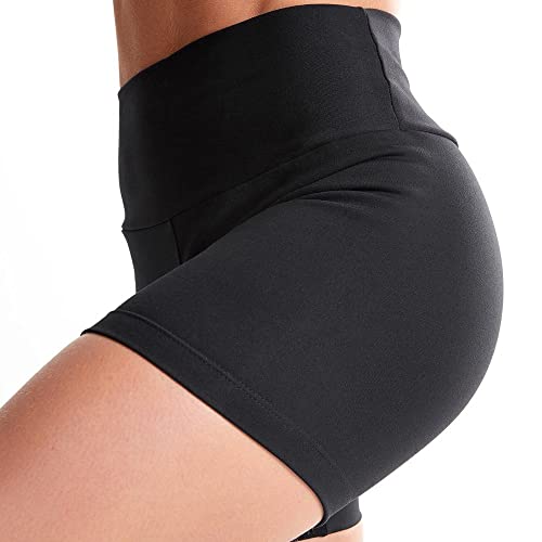 Kit 3 Shorts Colors Fitness Feminino Suplex Cós Alto e Duplo Tamanho:GG