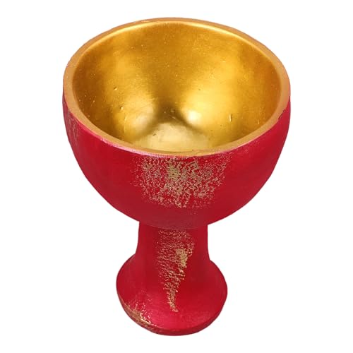 Beavorty Copa Sagrada de Resina Vintage para Adoración y Sacrificios, Decoración de Altar Religiosa, Herramienta para Rituales, Decoración de Escritorio, 1 Pieza