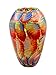Dale Tiffany AV20357 Adoro Hand Blown Art Glass Vase, Multicolor