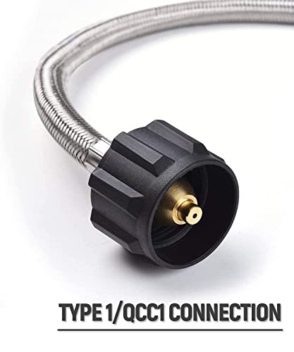 GASPRO-15-Inch-Braided-RV-Propane-Pigtail-Hose-Durable-Camper-Gas-Line-Replacement-for-Propane-Tank-14-Inch-Male-NPT-x-QCC-1-2-Pack