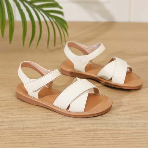 Image of Toddler Girls Sandals Summer Flats Dress Shoes for Baby Little Kids Girl