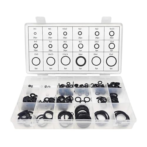 Kit de joints toriques en nitrile : coffret de 480 rondelles d'étanchéité