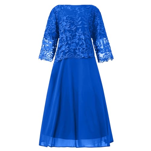 Robe de soirée élégante dentelle résout complexe bras - 3
