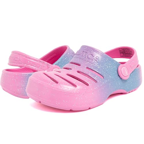 Image of Nautica Kids Clog Sandals - Slip-On Lightweight Water Shoes with Adjustable Heel Strap - Comfortable EVA Slip-Resistant Clogs for Boys & Girls - Toddler & Youth Sizes