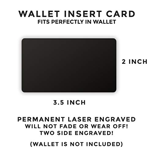 Love Note Wallet Insert - Personalized Engraved Card Wallet - Husband Gift - Gifts for anniversary - Unique Anniversary Wallet Insert Gift4