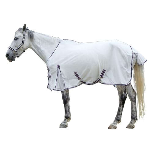 Sábanas para caballos con protección UV LEAFOREST malla transpirable verano cuello estándar 72 2