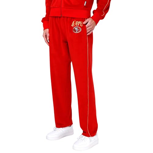 FOCO San Francisco 49ers NFL Womens Velour Pants - XXL