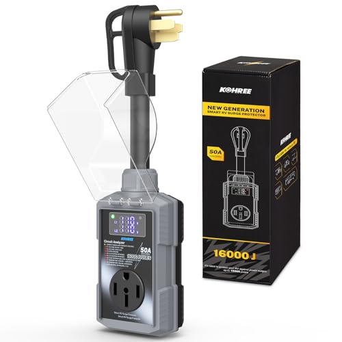 Image of Kohree RV Surge Protector 50 Amp, Power Surge Voltage Protection 16000J