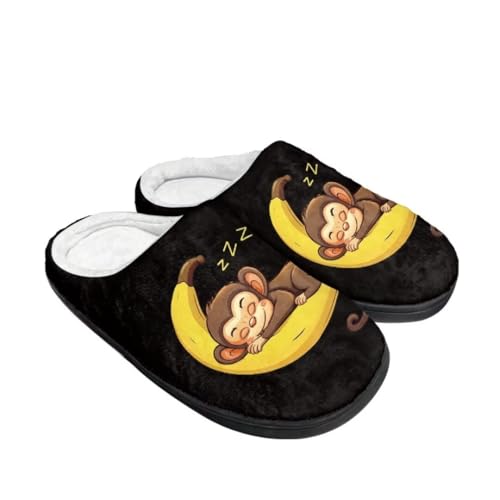 Jeiento Warm Fashion Slippers for Women Fuzzy House Shoes Lightweight Bedroom Slipper Anti-Skid Rubber Sole Closed Back Slipper2