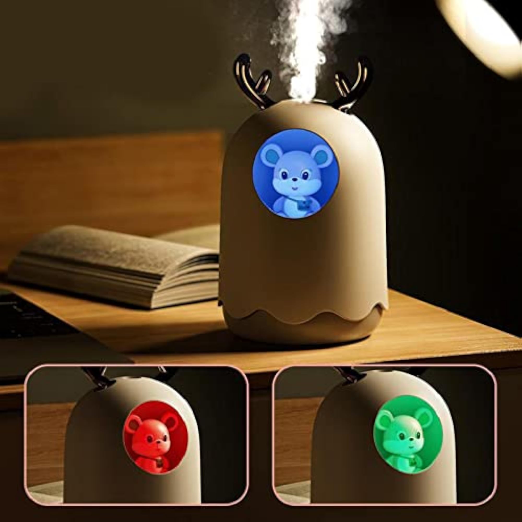 300ML USB Mini Humidifier Oil Diffuser with LED